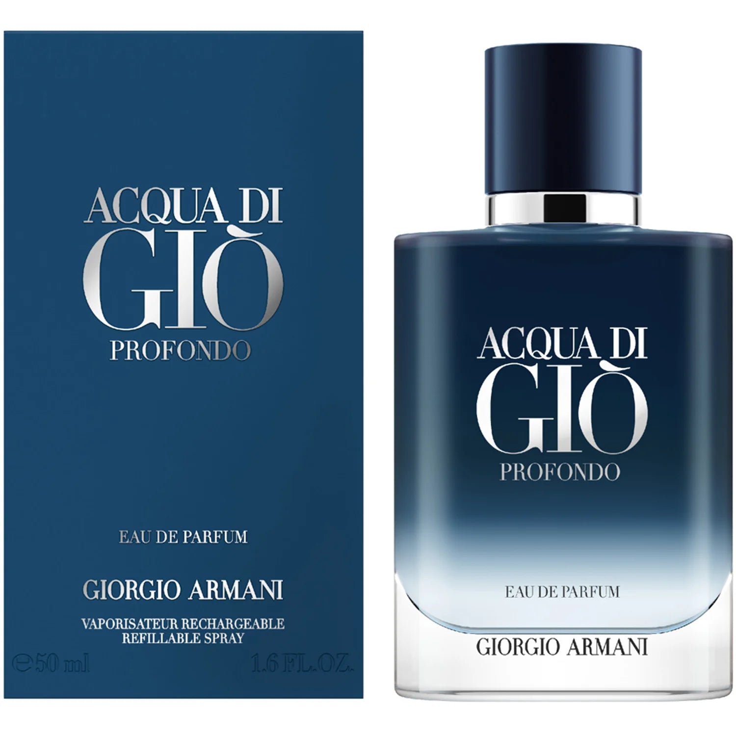 Acqua di Giò Profondo Eau de Parfum - Giorgio Armani - 50 ml Vaporisateur Rechargeable