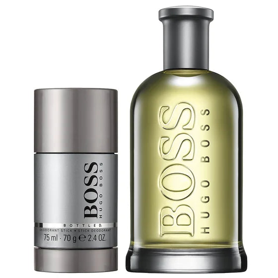 BOSS BOTTLED Gift Set 200ml EdT Spray + 75ml Deo Stick New & Sealed Men's Set